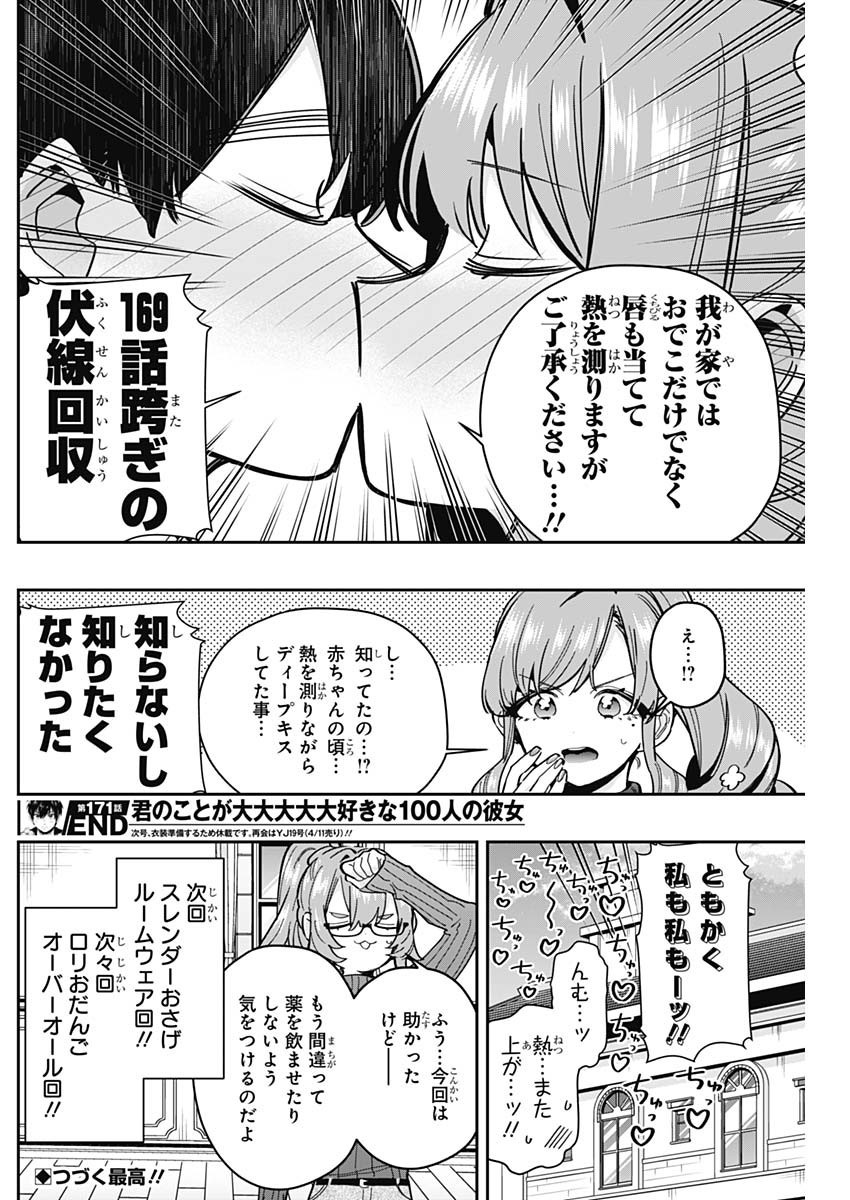 Kimi no Koto ga Dai Dai Dai Dai Daisuki na 100-nin no Kanojo - Chapter 171 - Page 20