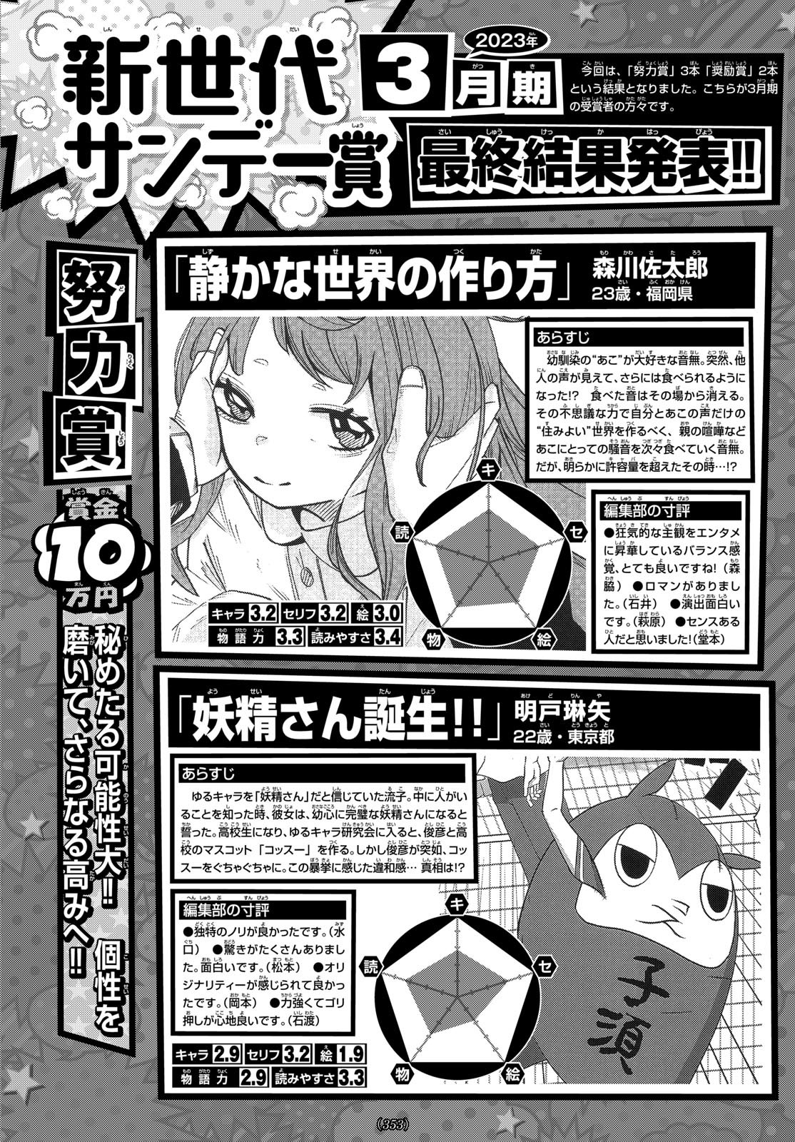 Weekly Shōnen Sunday - 週刊少年サンデー - Chapter 2023-31 - Page 357