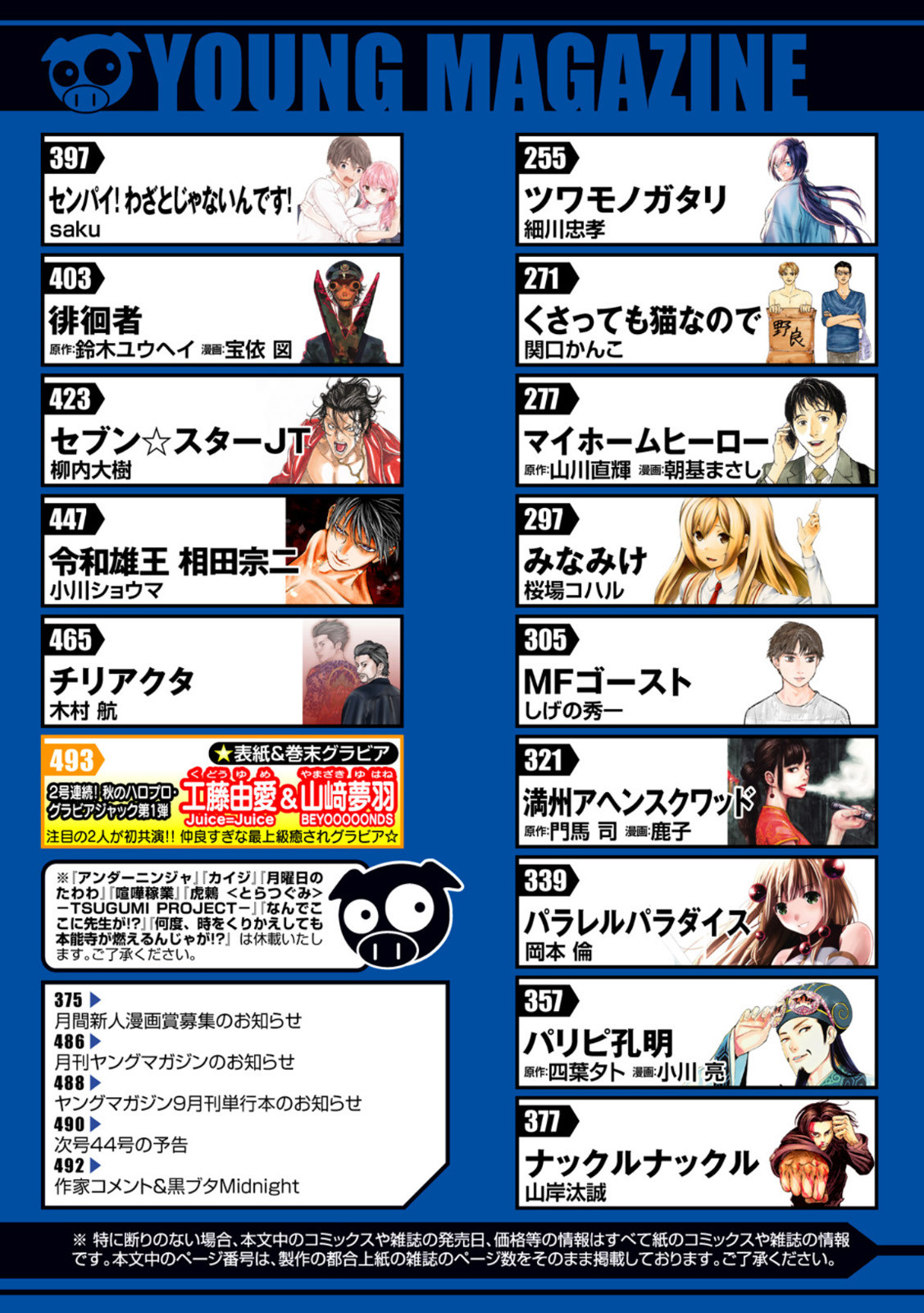 Weekly Young Magazine - 週刊ヤングマガジン - Chapter 2022-43 - Page 3